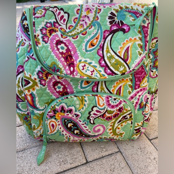 Vera Bradley Paisley, print campus backpack - Picture 3 of 10